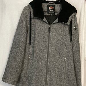 1 Madison Expedition Heritage Coll Full Zip Hooded Lined Jacket Womens Large